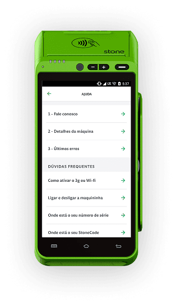 Help app on Android POS