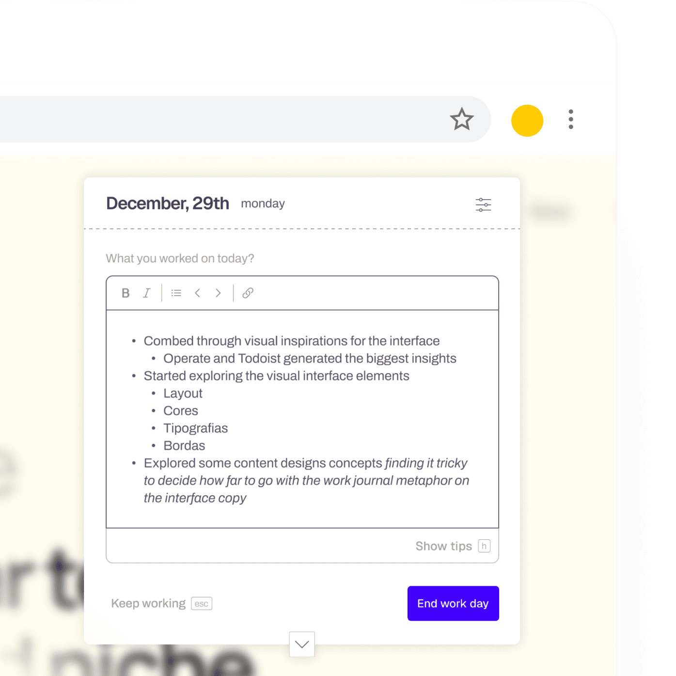 Extension running on chrome browser